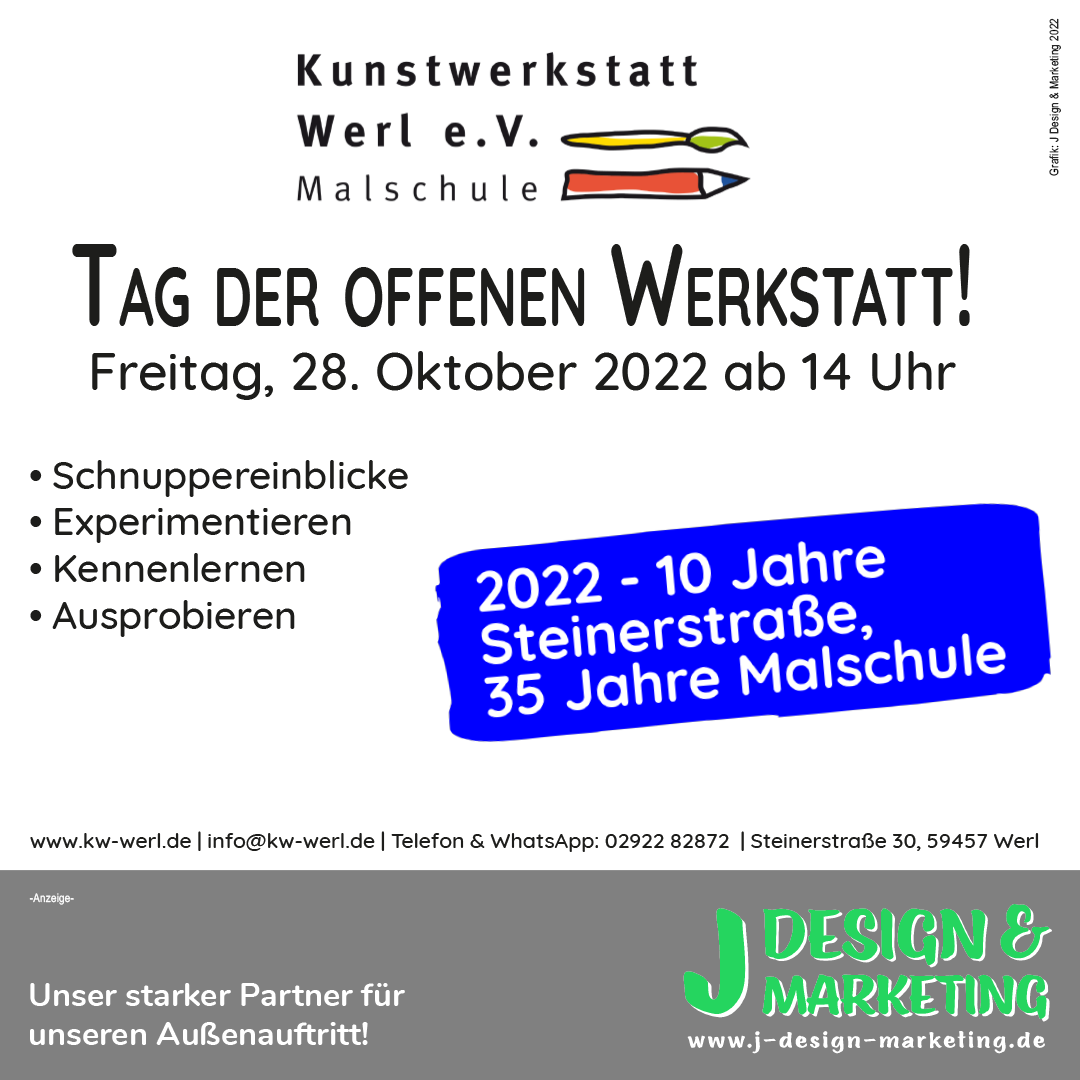Mehr über den Artikel erfahren Tag der offenen Werkstatt!