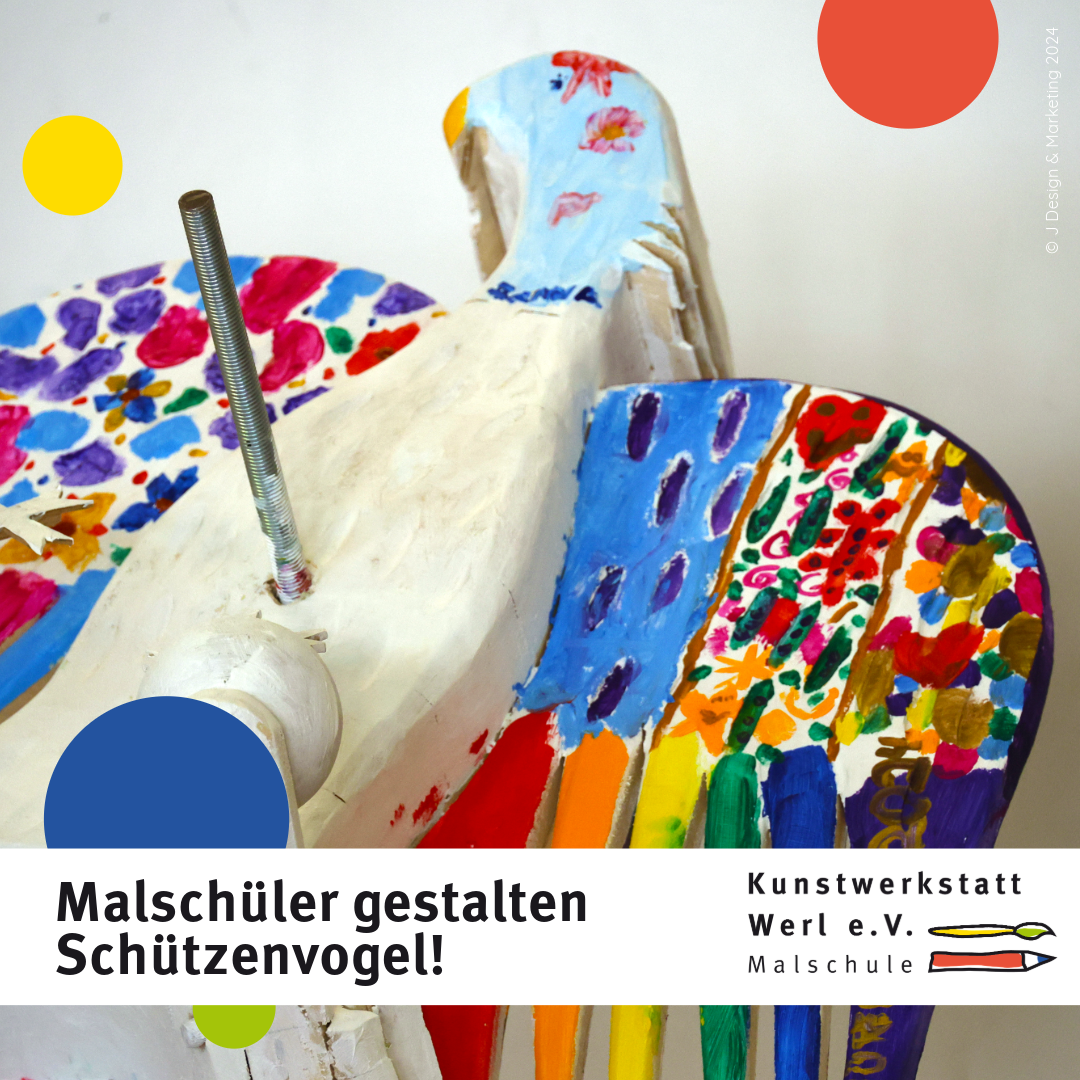 Mehr über den Artikel erfahren Malschüler gestalten den Schützenvogel der Werler Bruderschaft